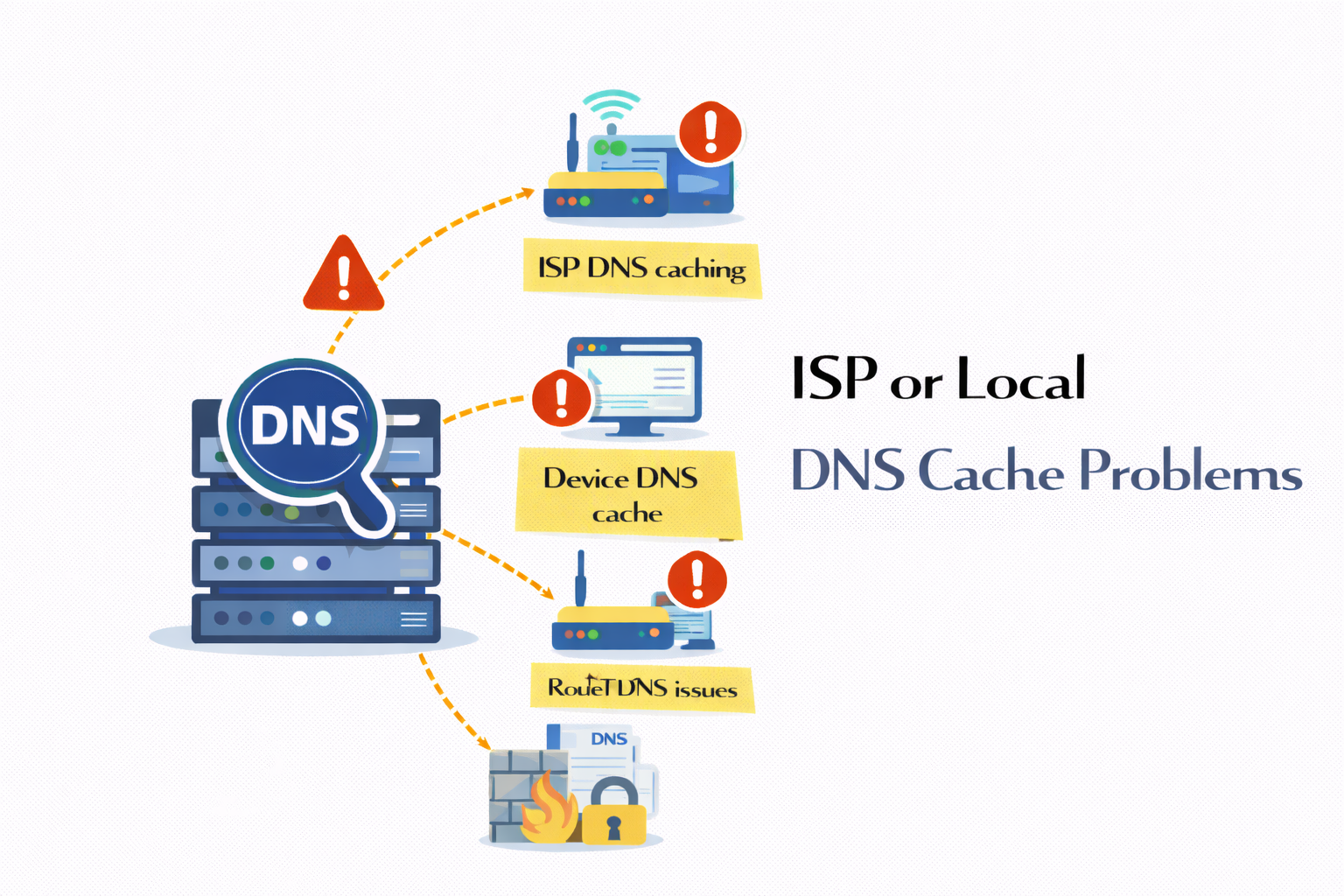 ISP or Local DNS Cache Problems